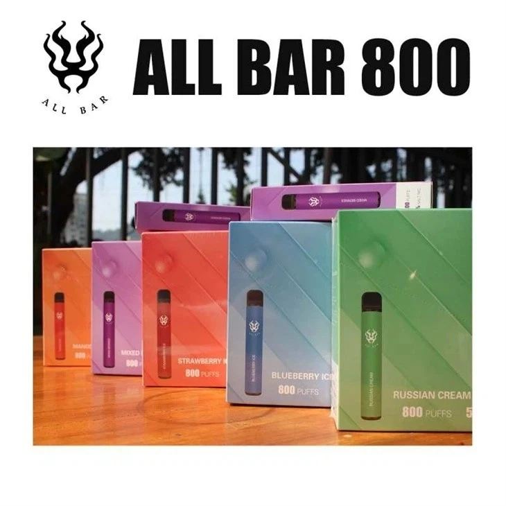 Të gjithë bar 800 cigare elektronike të disponueshme